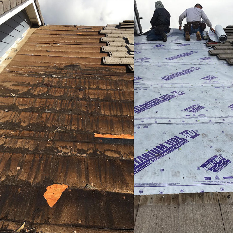 Residential roof repair